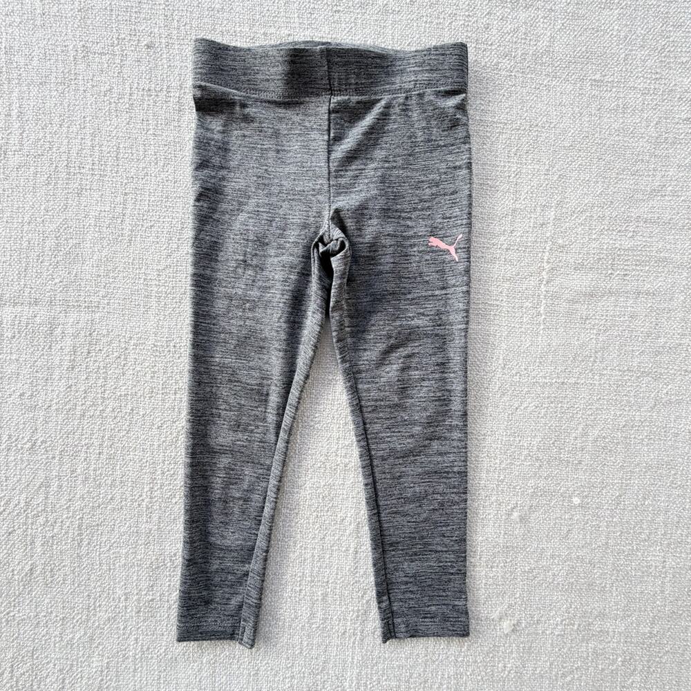Puma Girl's Gray Leggings VGUC 4T
